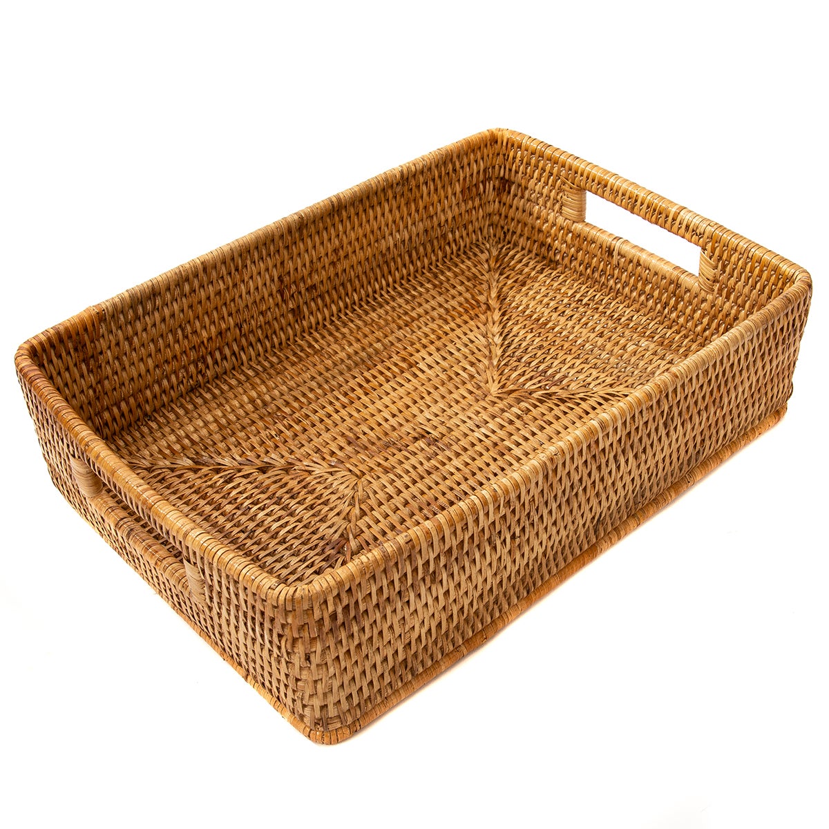 Artifacts Trading Company Rattan Storage Basket Honey Brown